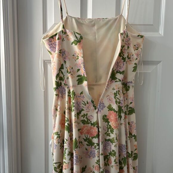 Zara Size Medium fully lined Floral Mini Dress - Picture 6 of 10